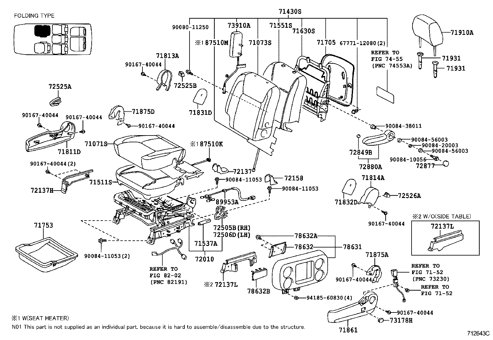 Thumbnail 14 for 71073-08030-B0