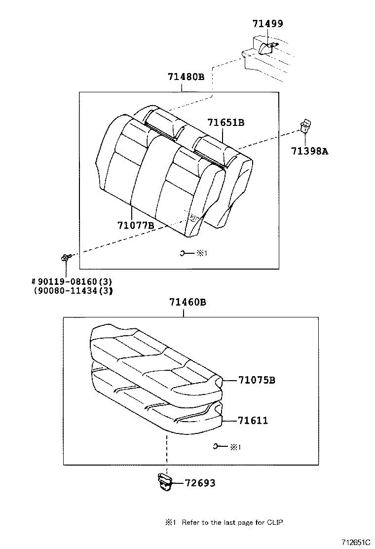 71017-0D010 FRAME SUB-ASSY, REAR SEAT BACK, RH product image