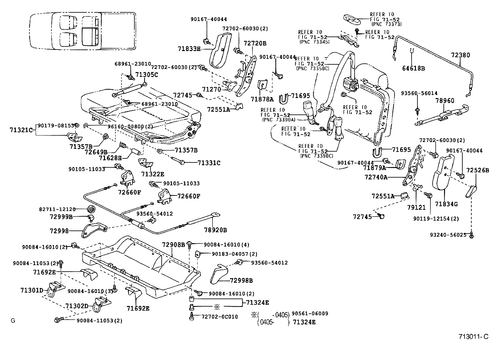 Thumbnail 10 for 71073-0C040-B3