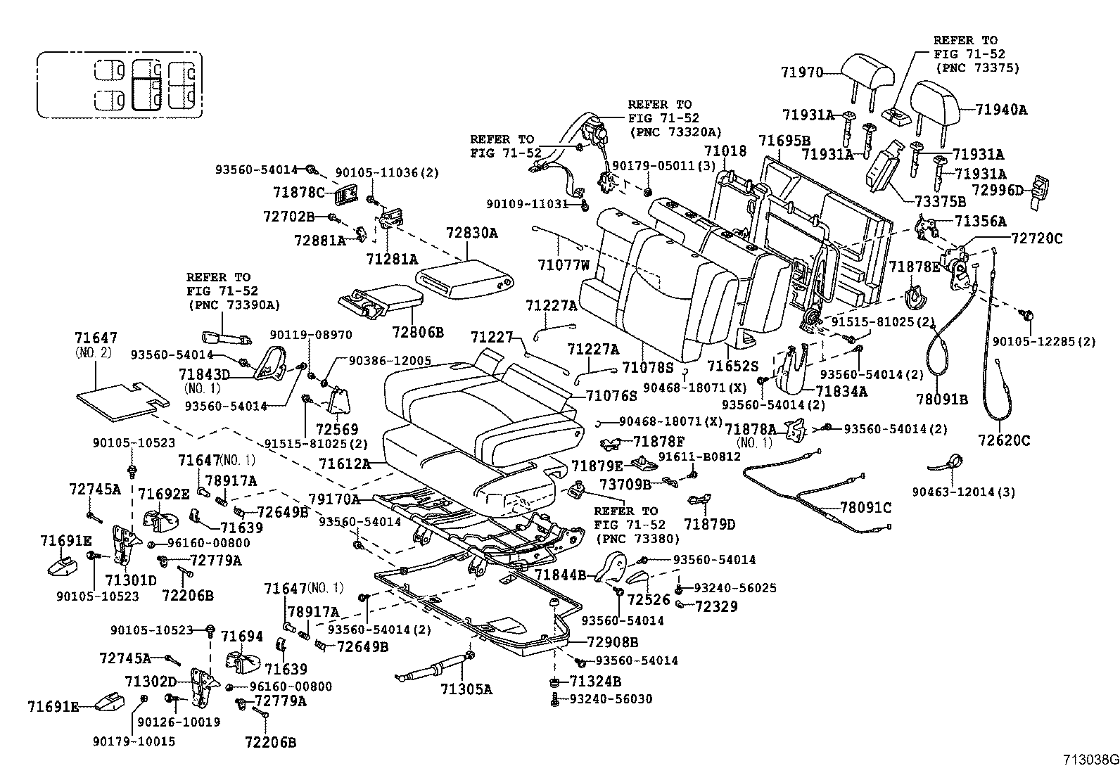 Thumbnail 11 for 71073-3G280-B0
