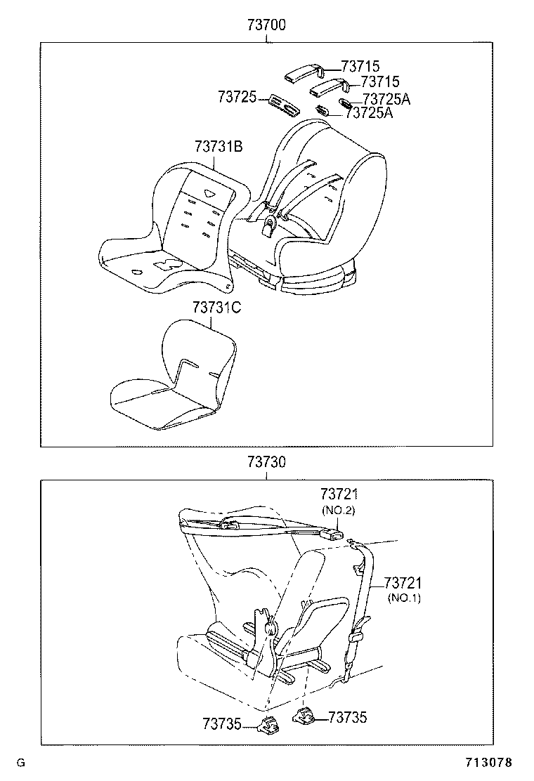 73230-0M030-C0 BELT ASSY, FRONT SEAT INNER, LH product image