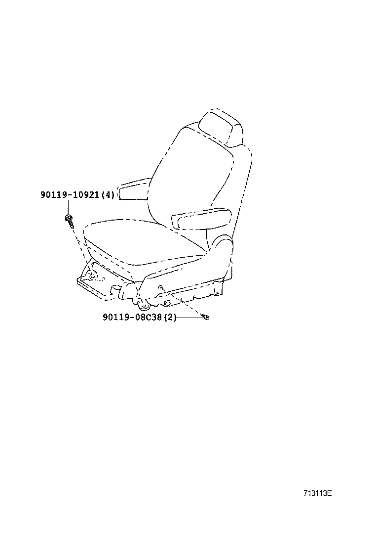 64099-43010 BASE SUB-ASSY, POWER LIFT ARM GUIDE product image