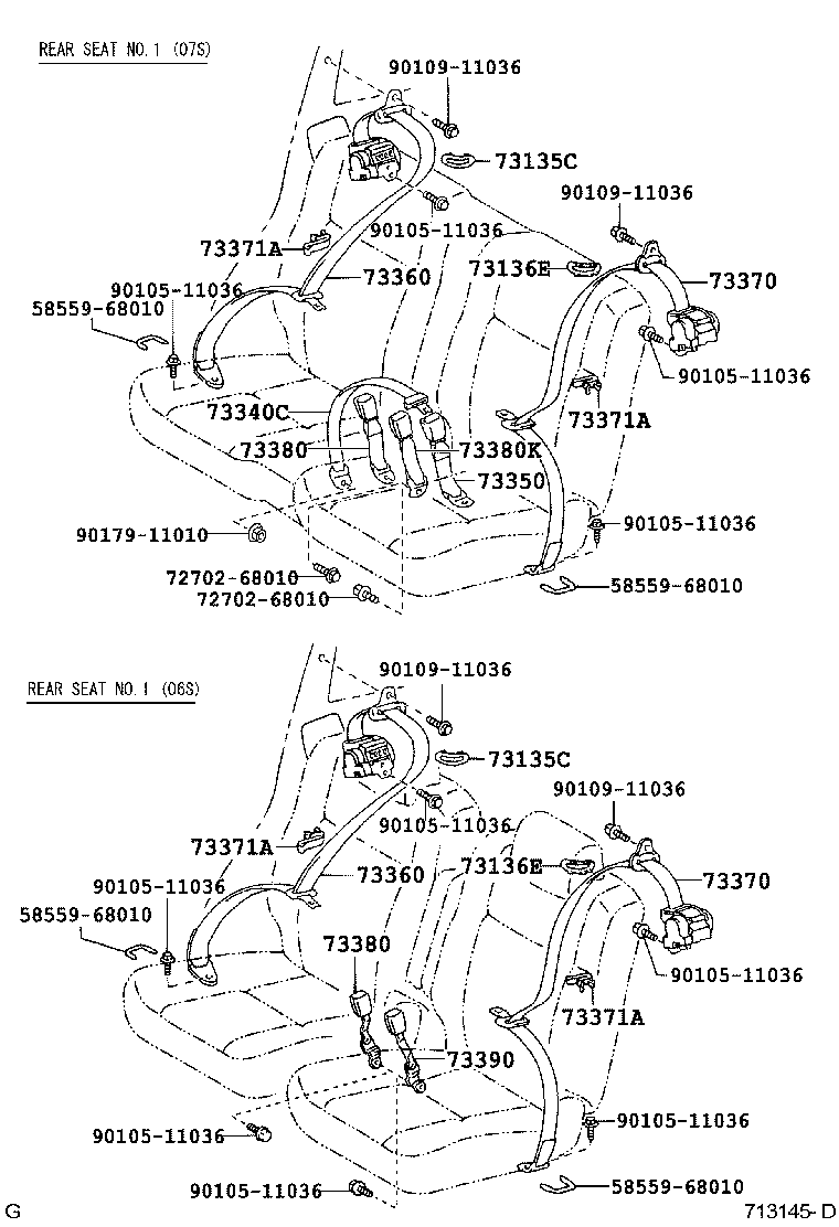 73230-0M030-C0 BELT ASSY, FRONT SEAT INNER, LH product image