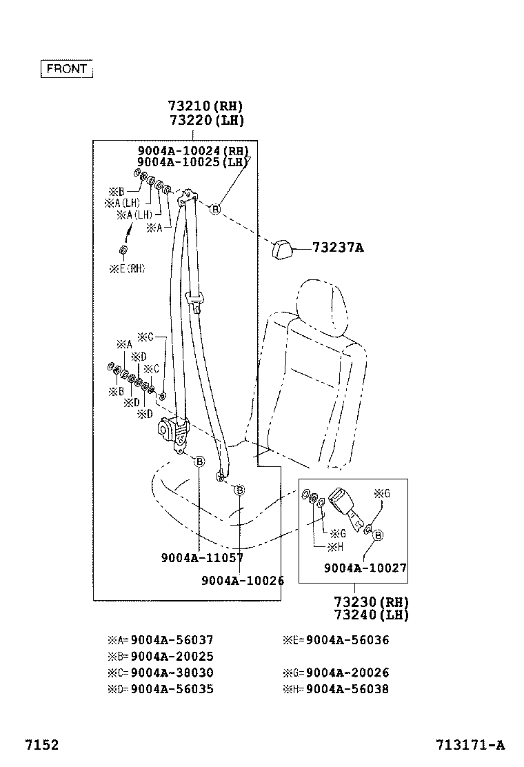 Thumbnail 2 for 73220-BZ021-A0