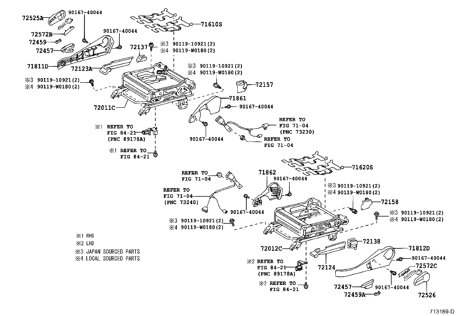 71630-0F030 SPRING ASSY, FRONT SEAT BACK, RH(FOR SEPARATE TYPE) product image