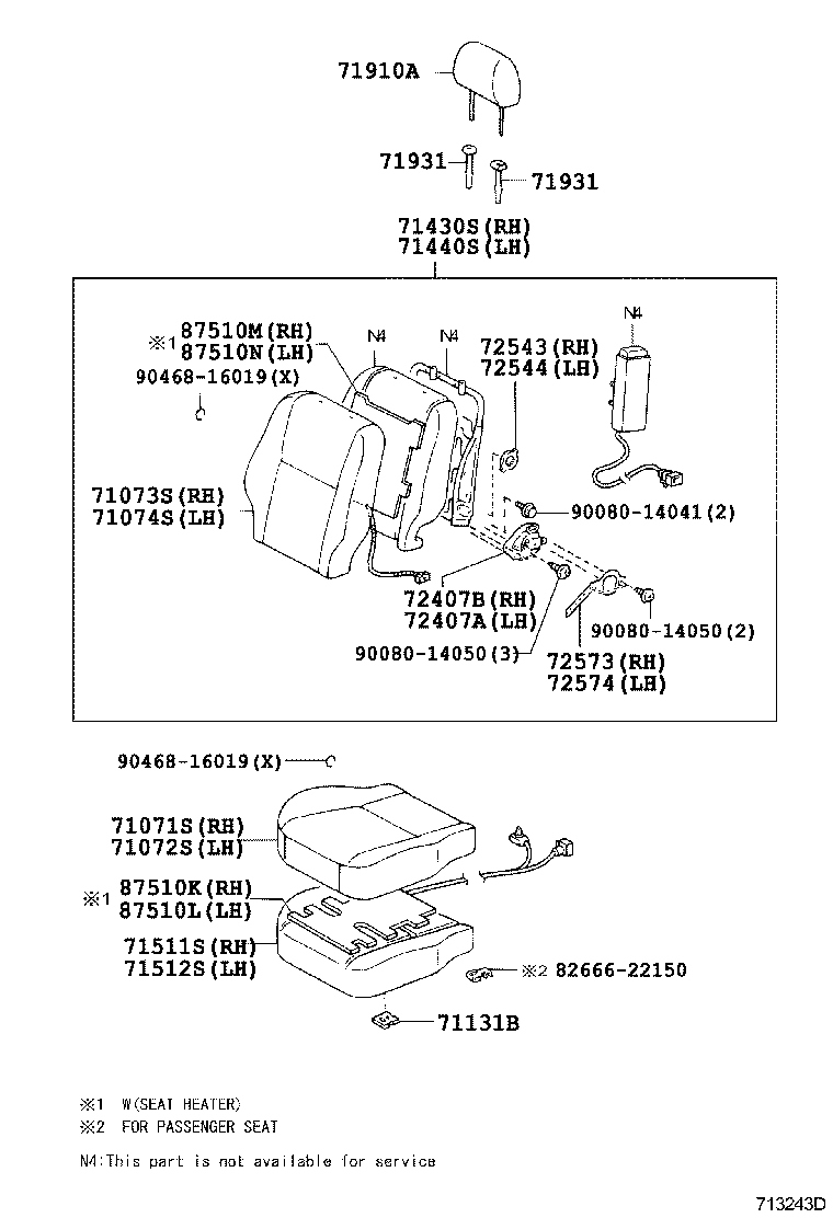 72277-02020 PROTECTOR, SEAT SLIDE POSITION SENSOR, product image