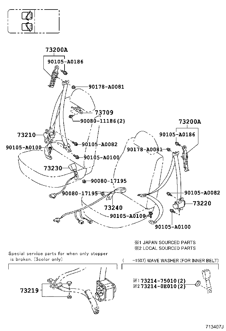 Thumbnail 6 for 73023-04040-C0