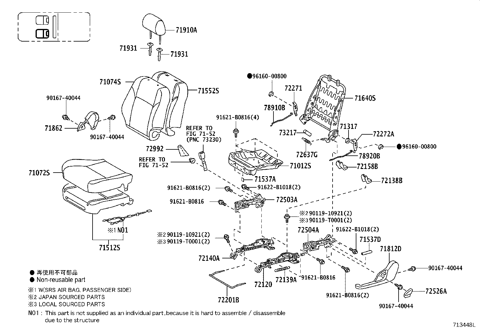 Thumbnail 12 for 71073-0KB40-B0