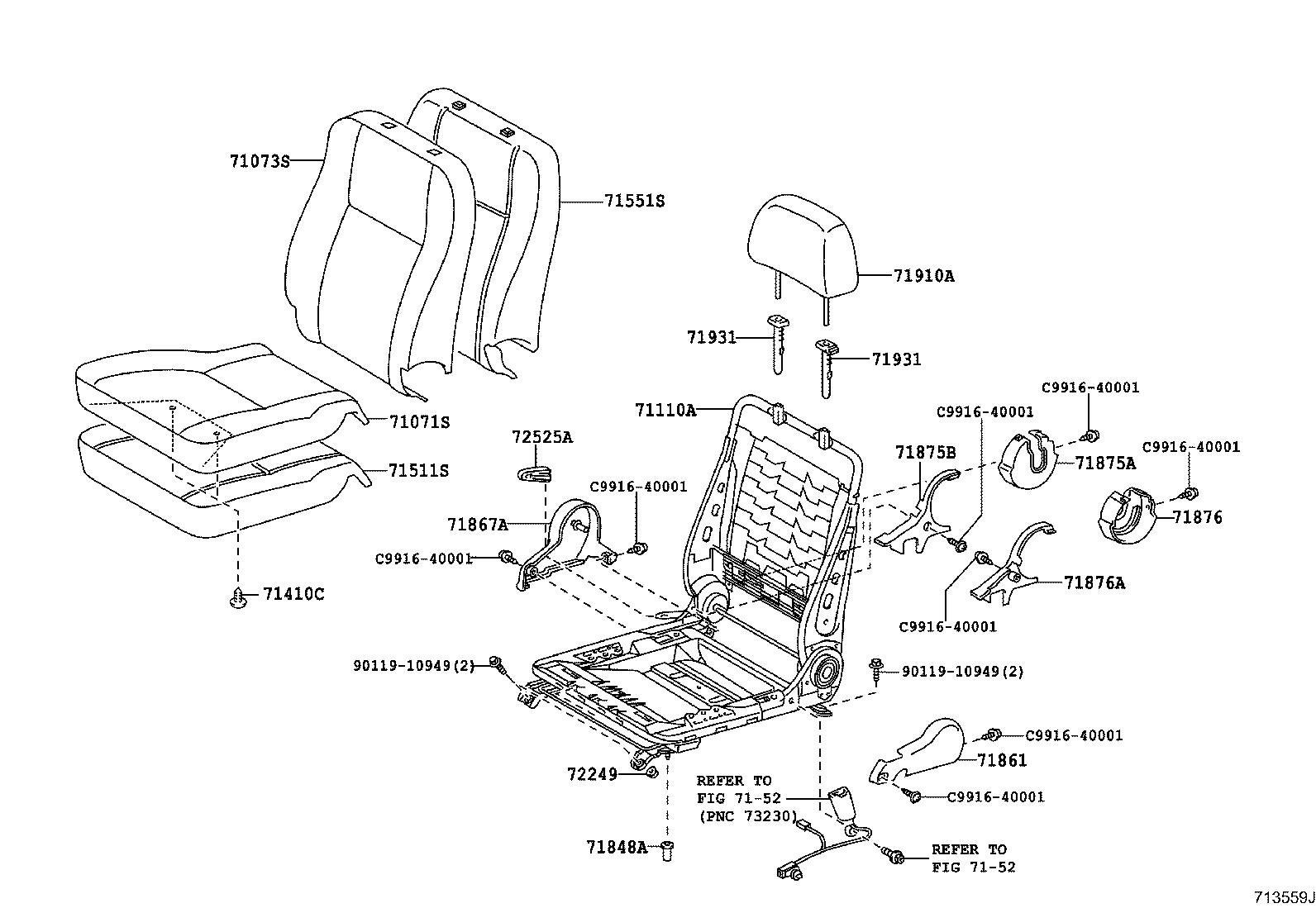 Thumbnail 2 for 71073-0L050-B0