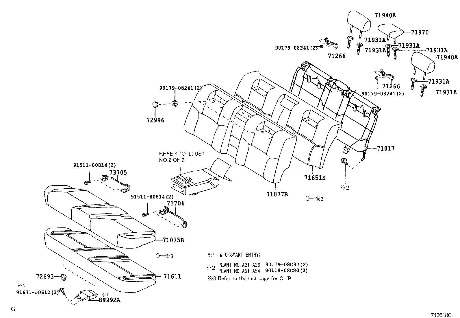 71017-30750 FRAME SUB-ASSY, REAR SEAT BACK, RH product image