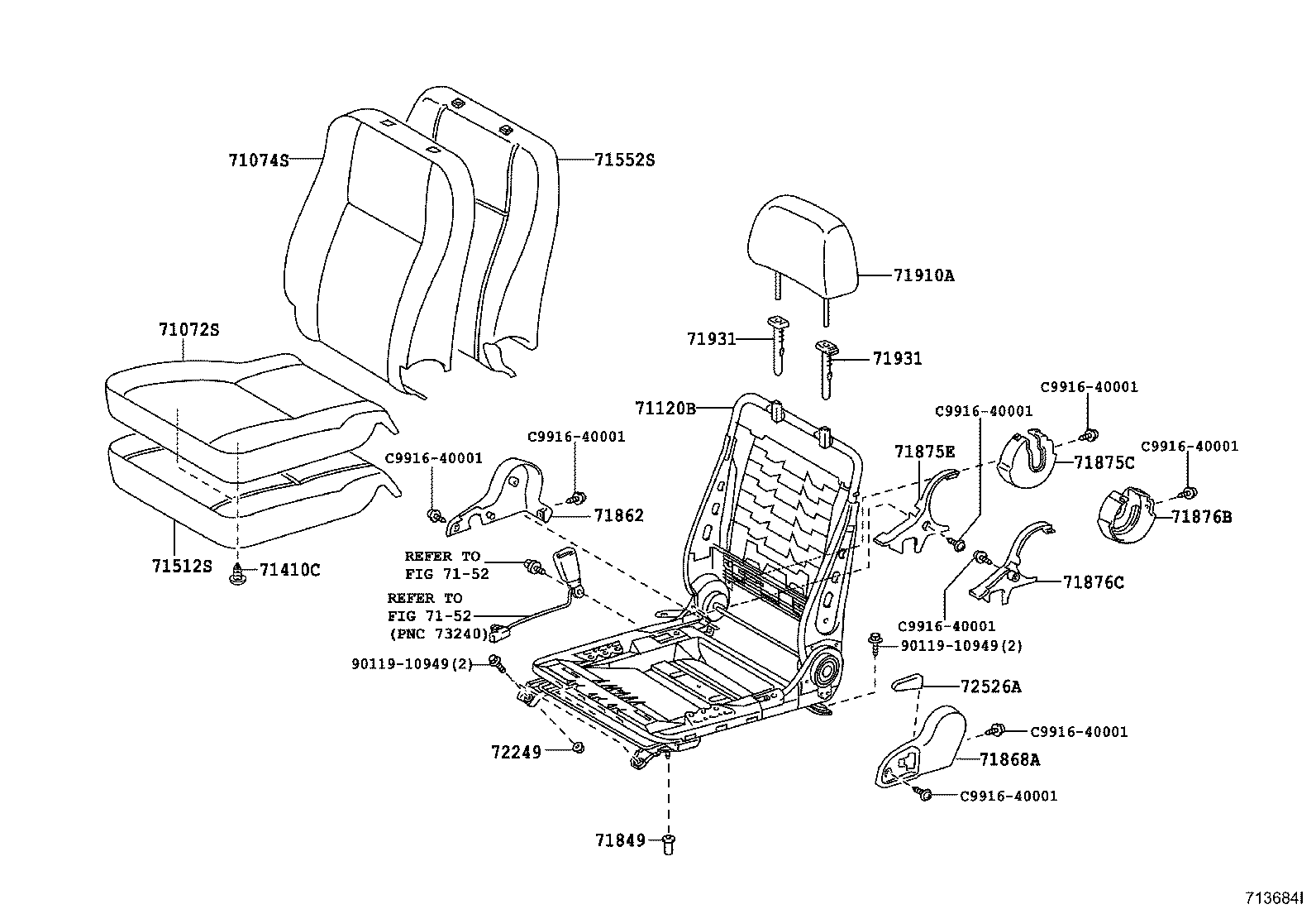 Thumbnail 7 for 71073-0L050-B0