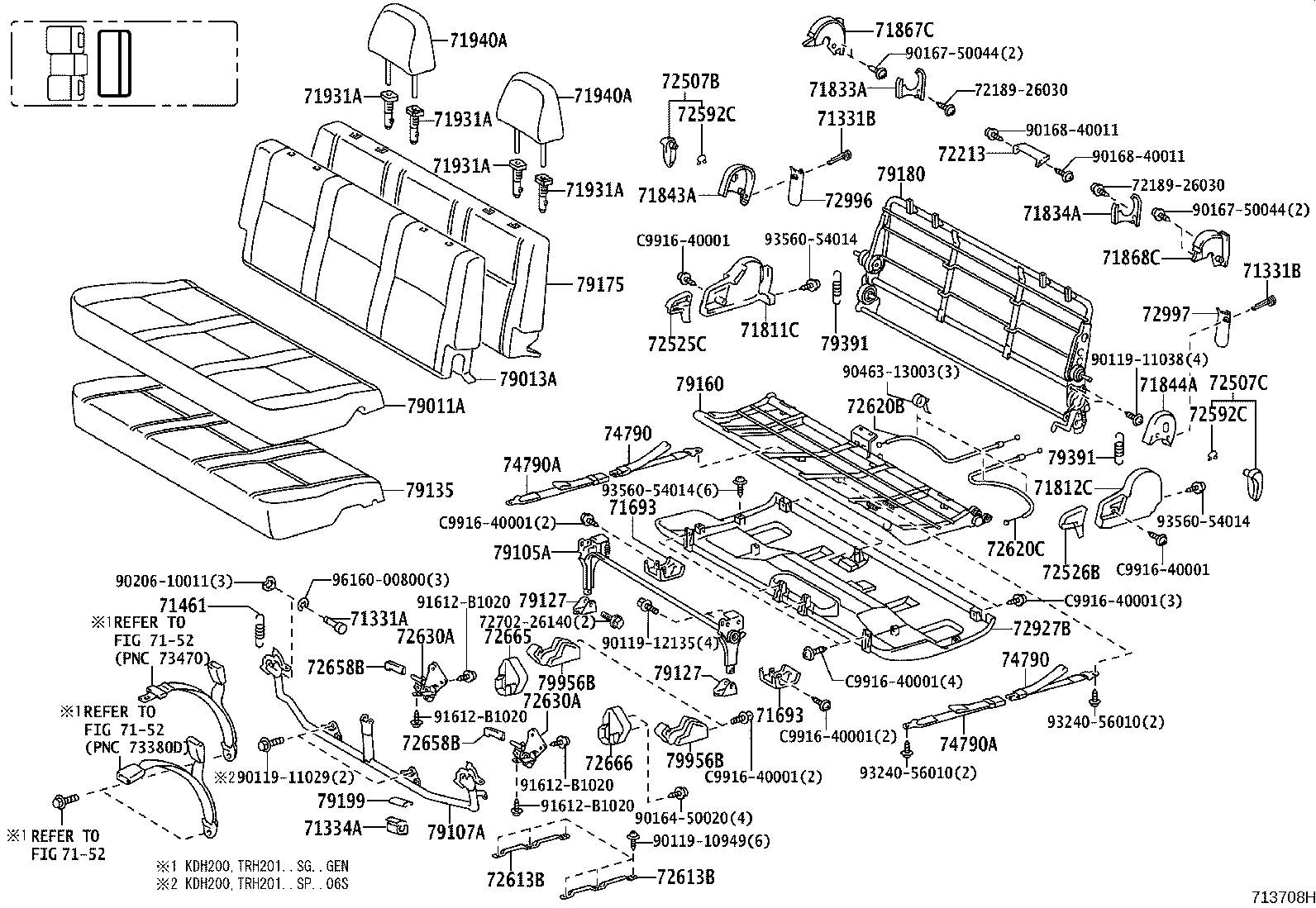 Thumbnail 12 for 71073-0L050-B0