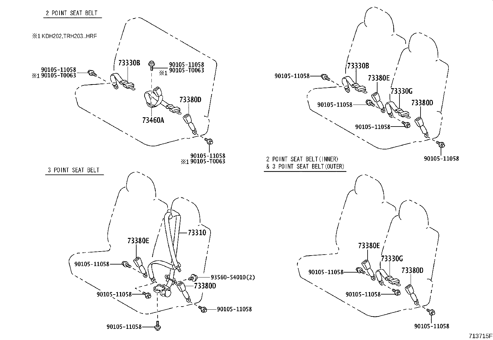 73233-DX010-C0 COVER, LAP BELT OUTER ANCHOR product image