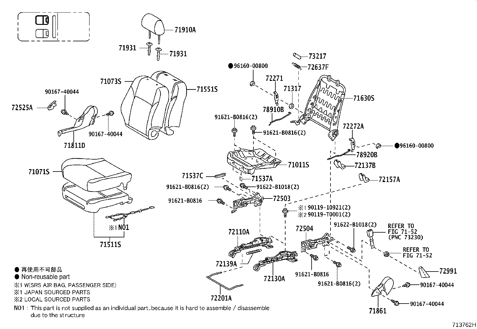 Thumbnail 9 for 71073-0KB40-B0
