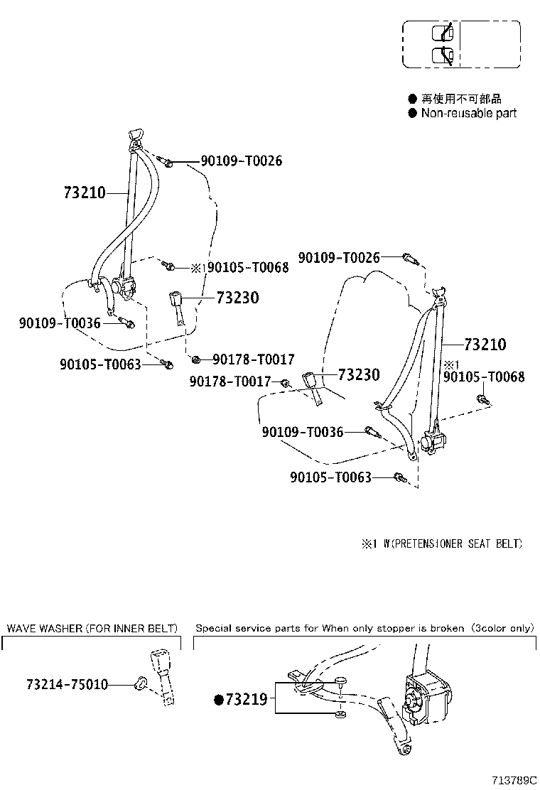 Thumbnail 3 for 73210-0K080-B0