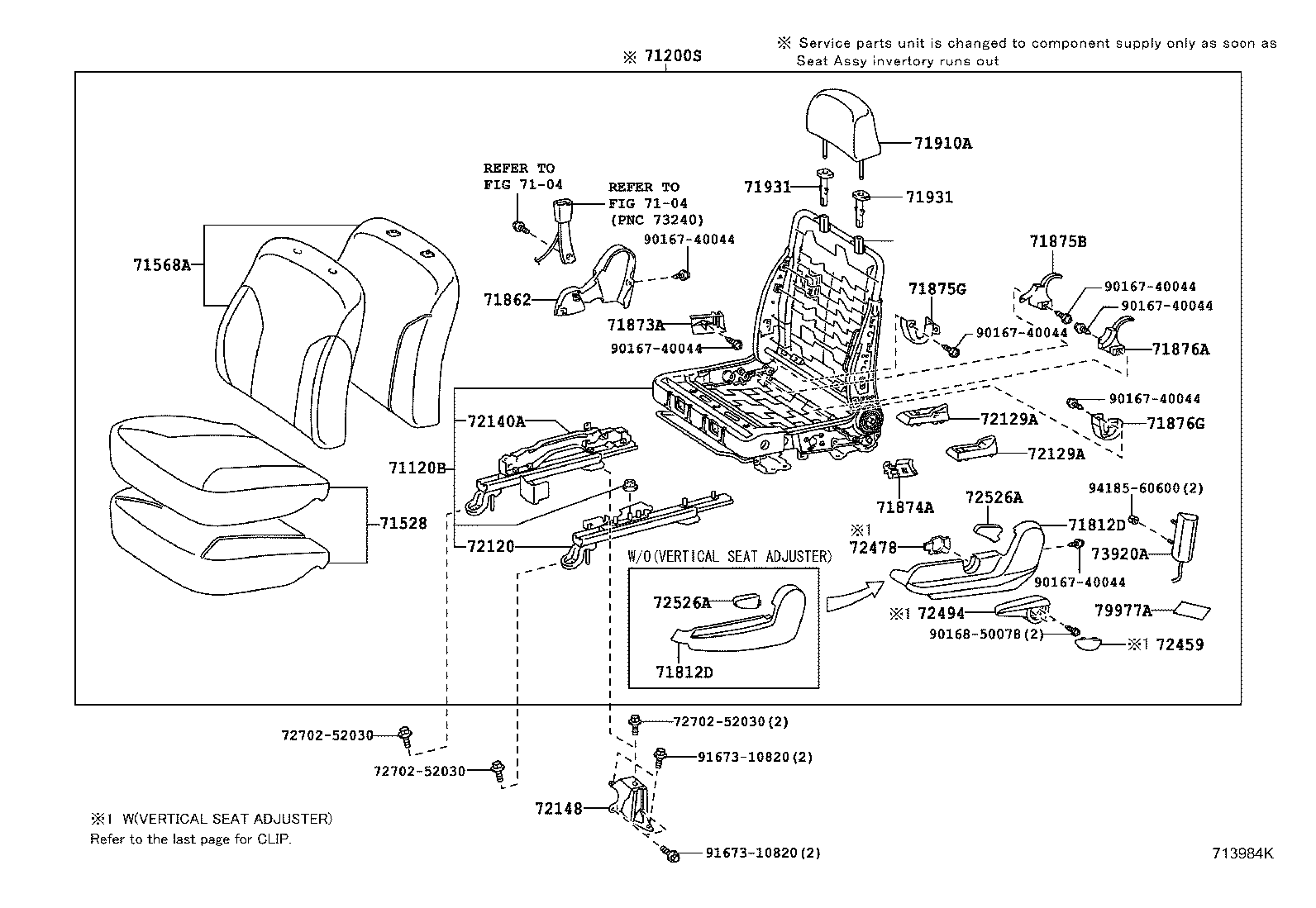 71811-52200 SHIELD, FRONT SEAT CUSHION, RH product image