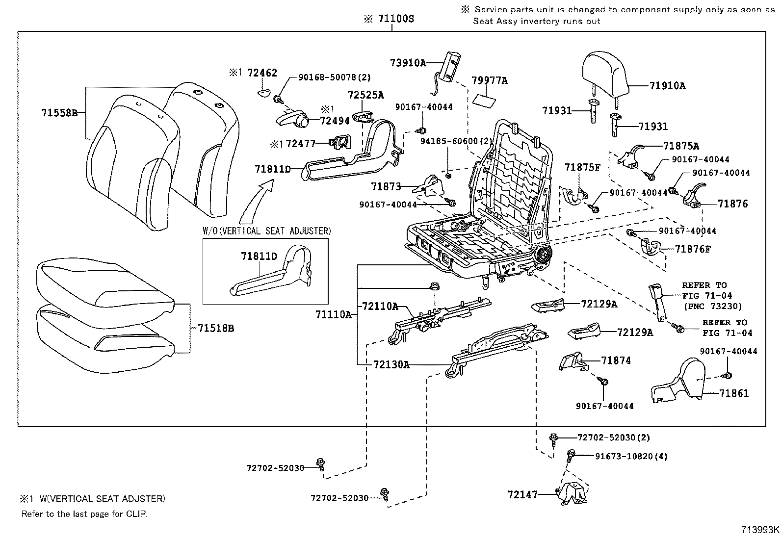 71811-52200 SHIELD, FRONT SEAT CUSHION, RH product image