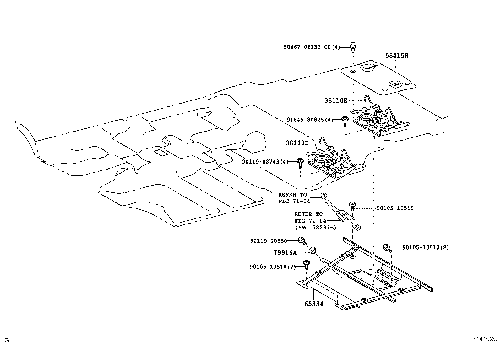 58415-52040 BOARD, REAR FLOOR, NO.1 product image