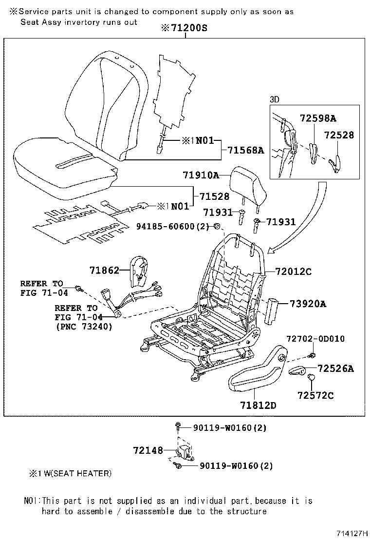Thumbnail 2 for 71518-0D190-C0