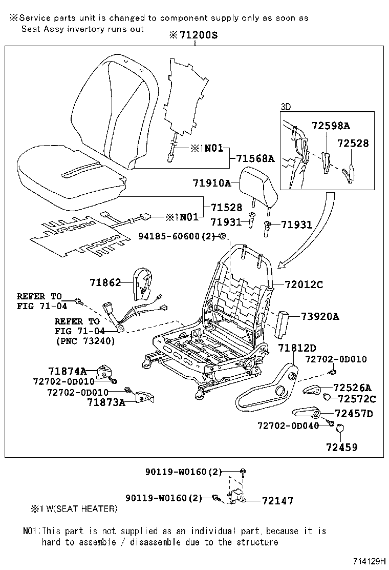 Thumbnail 3 for 71518-0D190-C0