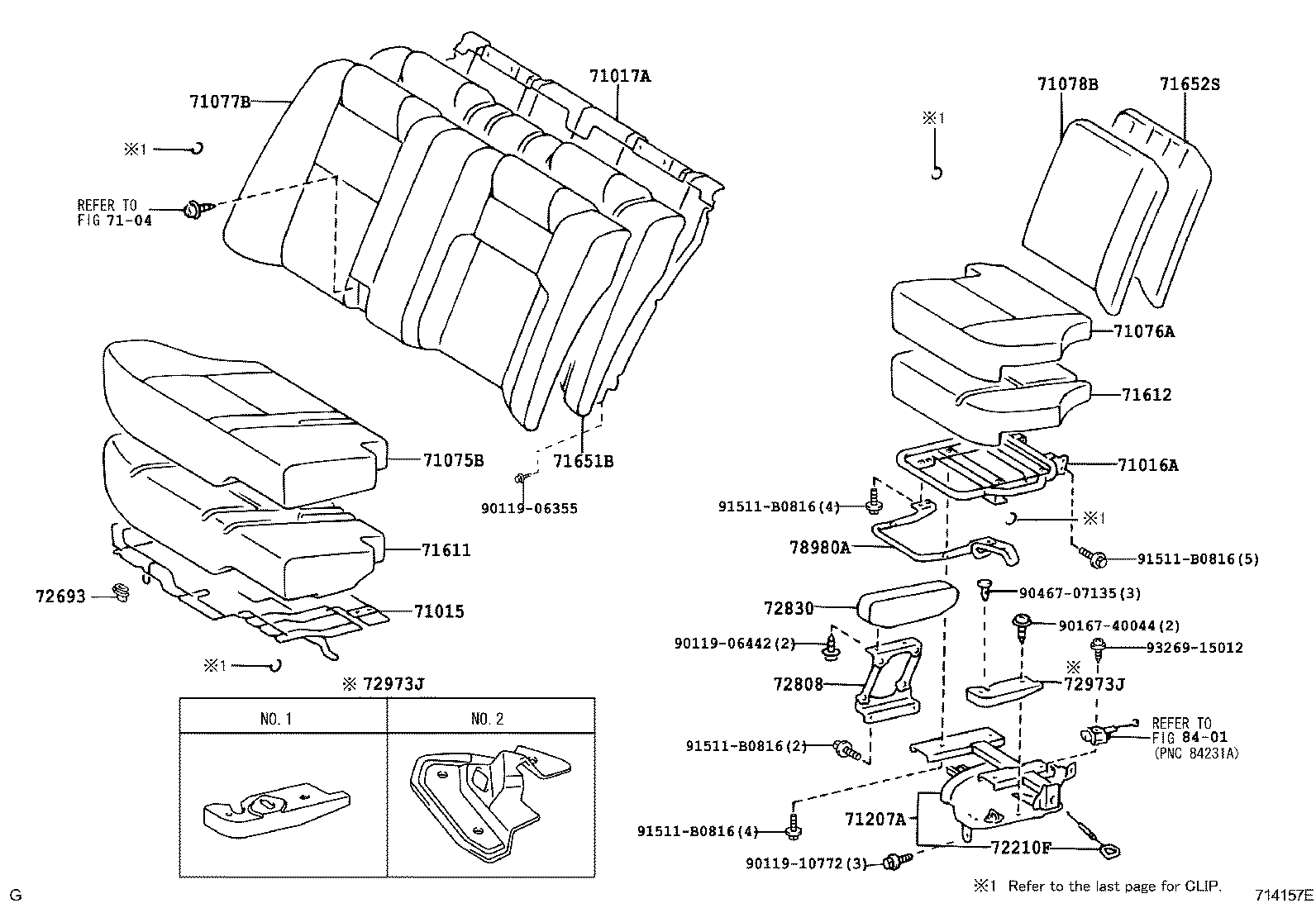 71017-43010 FRAME SUB-ASSY, REAR SEAT BACK product image