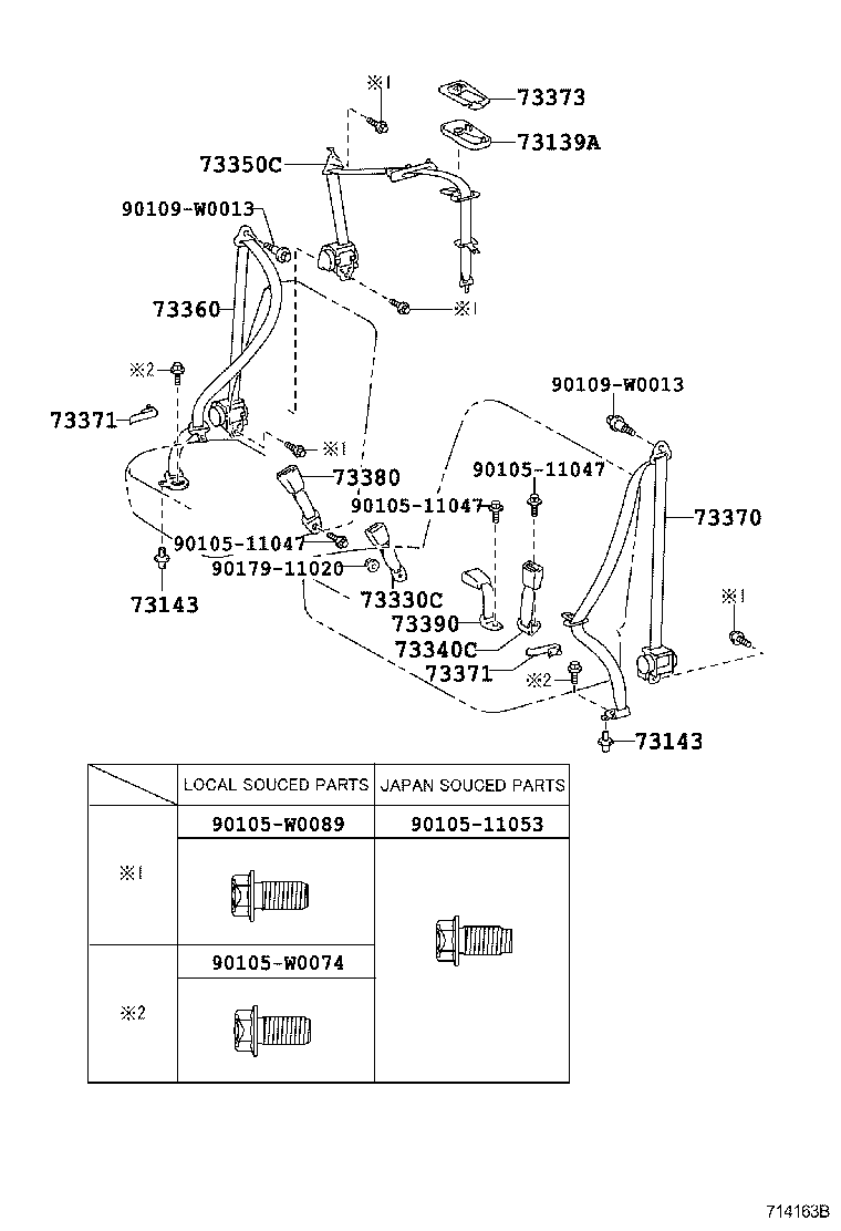 Thumbnail 3 for 73135-0D030-B0