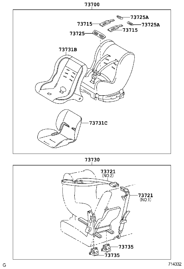 73220-30D01-B2 BELT ASSY, FRONT SEAT OUTER, LH product image