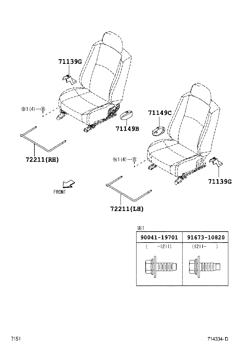 71016-B4010 FRAME SUB-ASSY, REAR SEAT CUSHION, LH product image