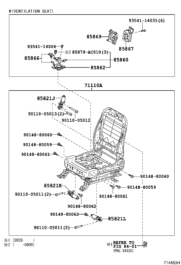 71501-33080 PAD, FRONT SEAT CUSHION, RH(FOR SEPARATE TYPE) product image