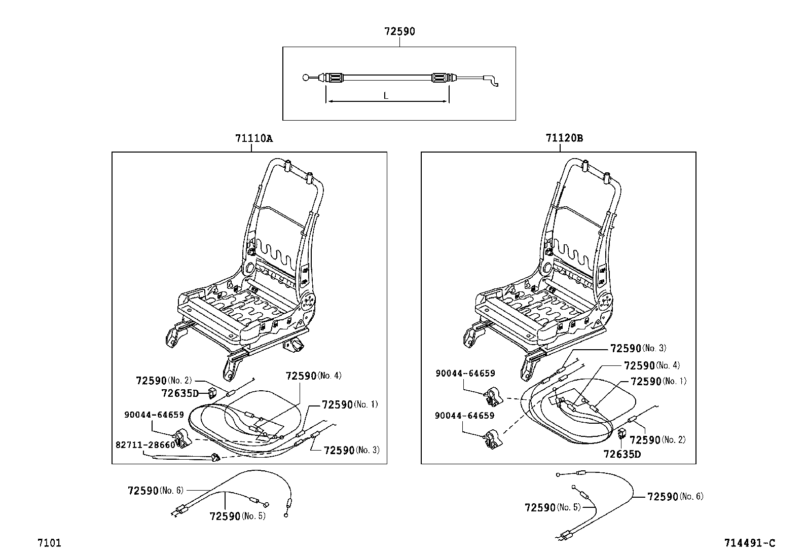 71502-B1090 PAD, FRONT SEAT CUSHION, LH (FOR SEPARATE TYPE) product image