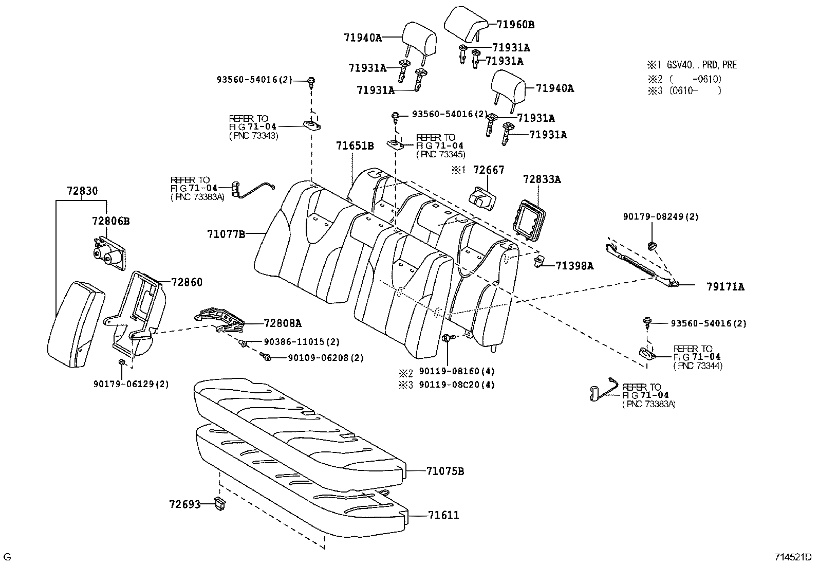 71017-06120 FRAME SUB-ASSY, REAR SEAT BACK, RH product image