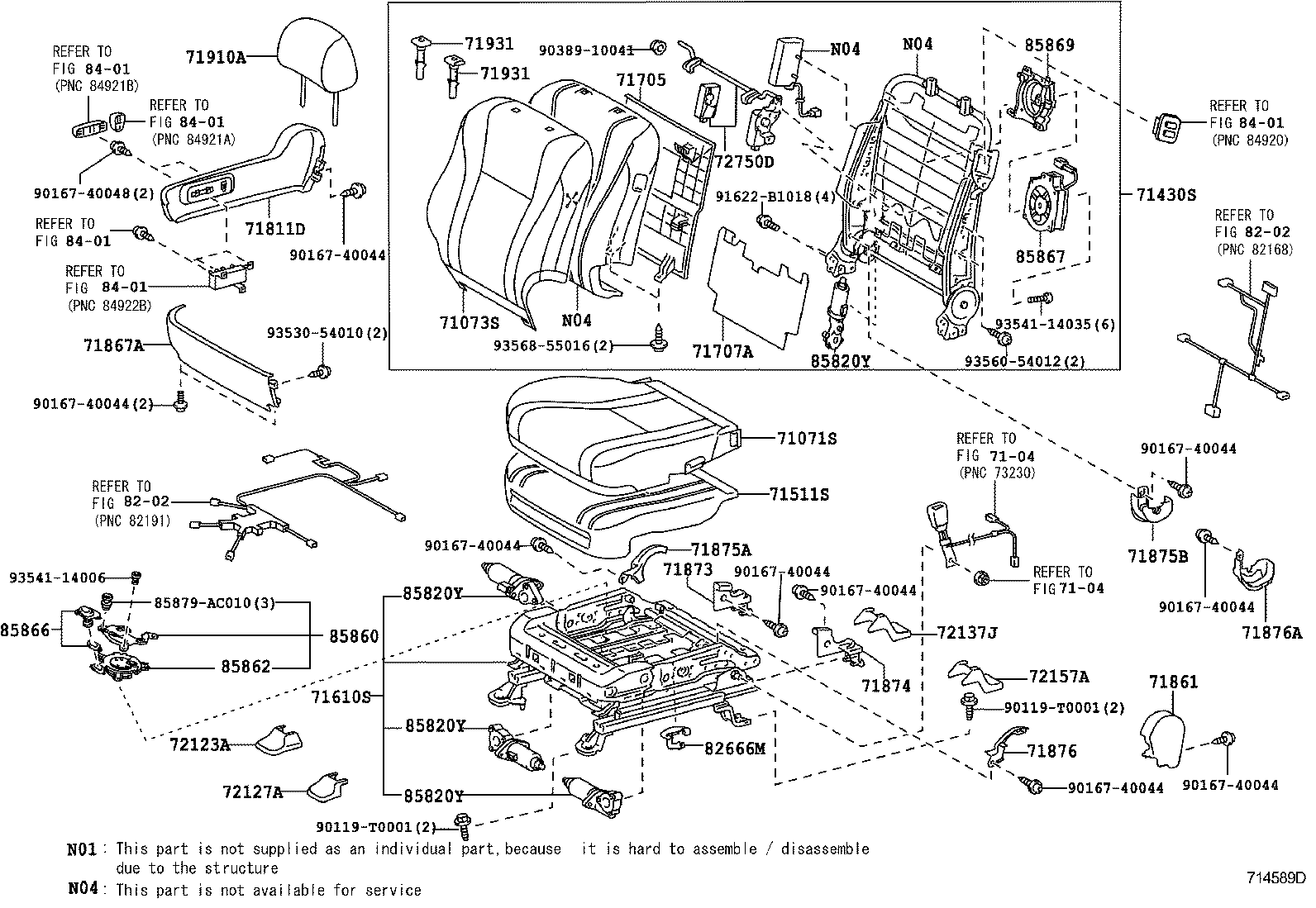 71630-06200 SPRING ASSY, FRONT SEAT BACK, RH(FOR SEPARATE TYPE) product image