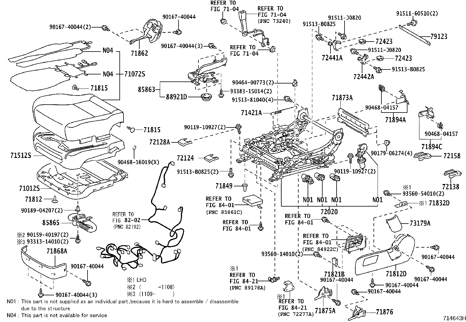 71831-50050-A2 COVER, FRONT SEAT HINGE, RH product image