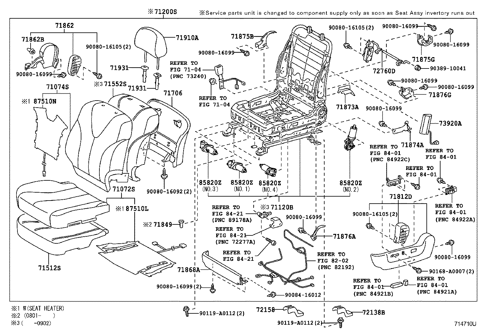 Toyota 71073-06E30-B0 COVER, FRONT SEAT BACK, RH(FOR SEPARATE TYPE)