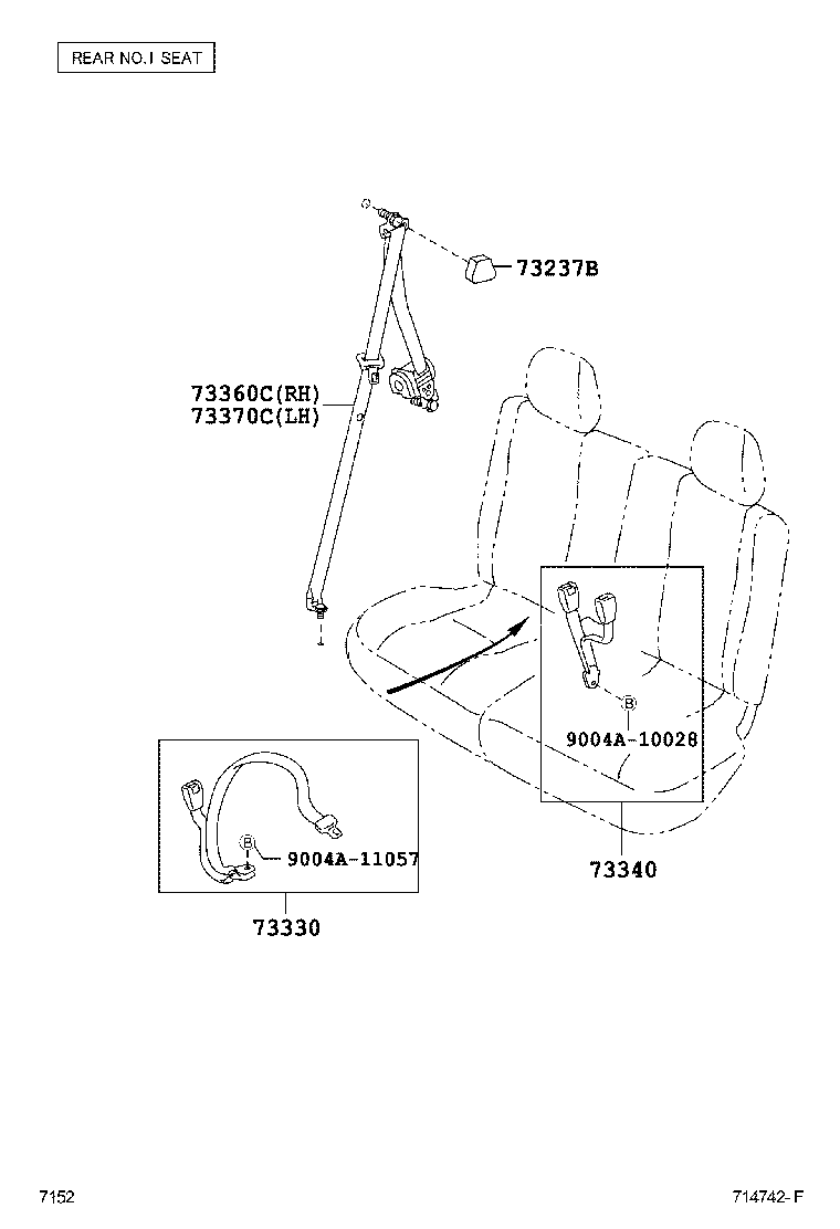 73200-B0010-B0 ADJUSTER ASSY, FRONT SHOULDER BELT ANCHOR product image