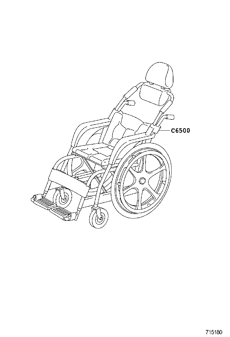 C7950-18010 WHEEL CHAIR ASSY product image