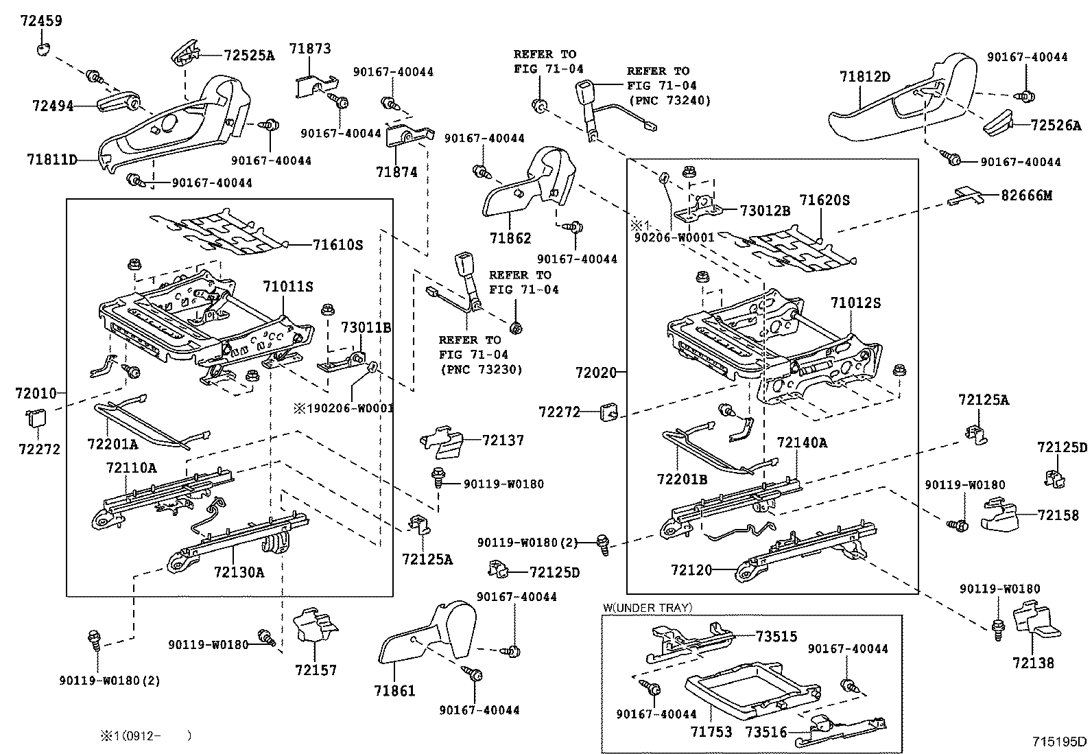 71640-02090 SPRING ASSY, FRONT SEAT BACK, LH(FOR SEPARATE TYPE) product image