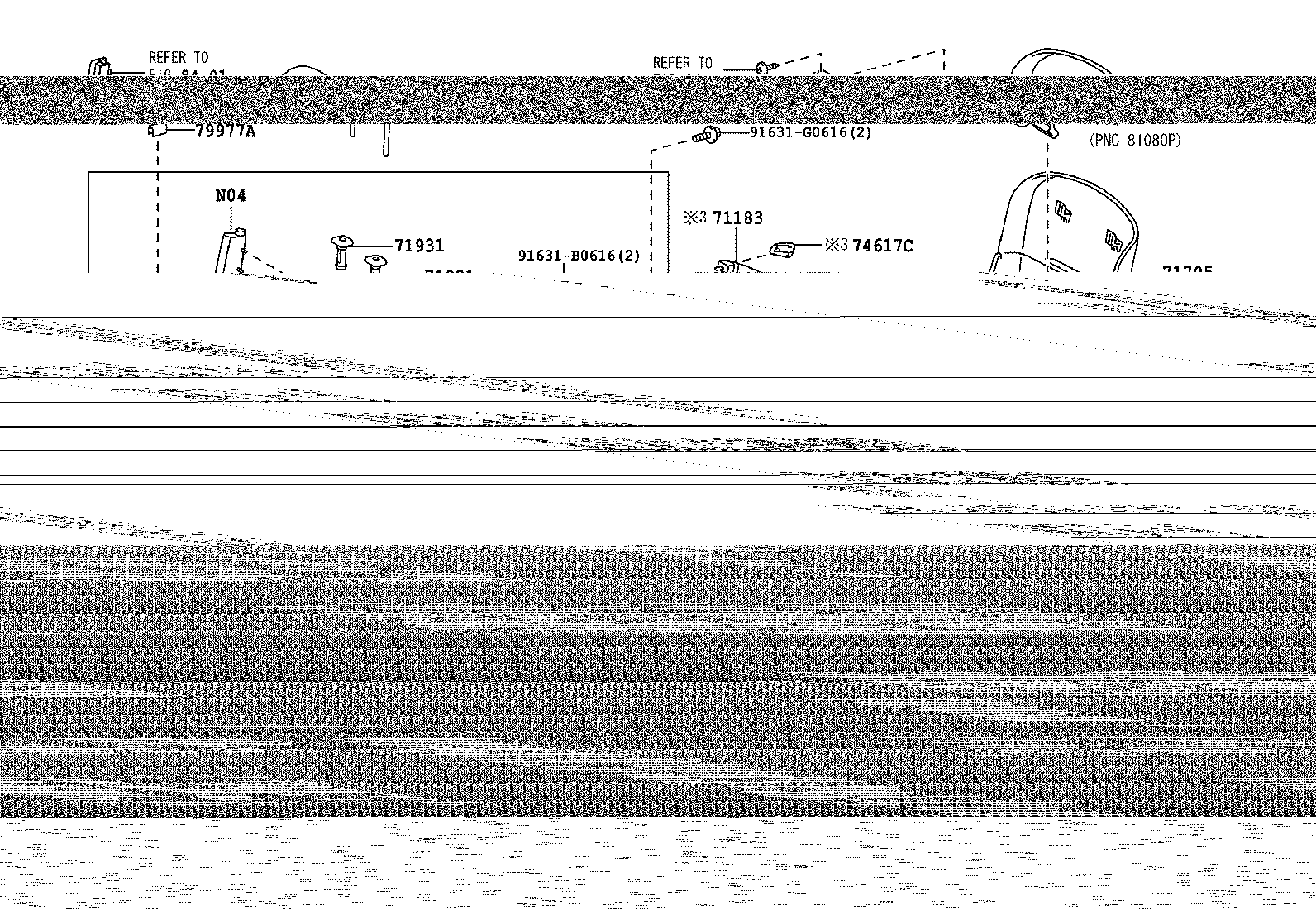 71861-50030-B0 SHIELD, FRONT SEAT CUSHION, INNER RH product image