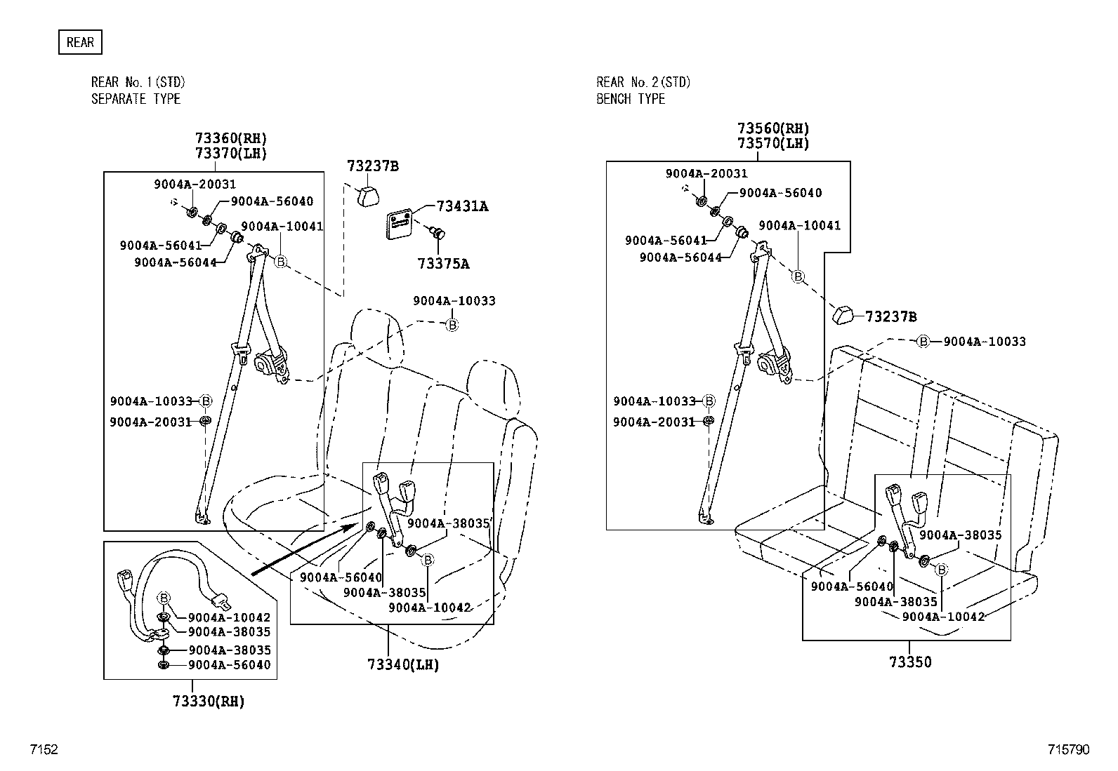 73237-BZ030-B0 COVER, SHOULDER BELT ANCHOR product image