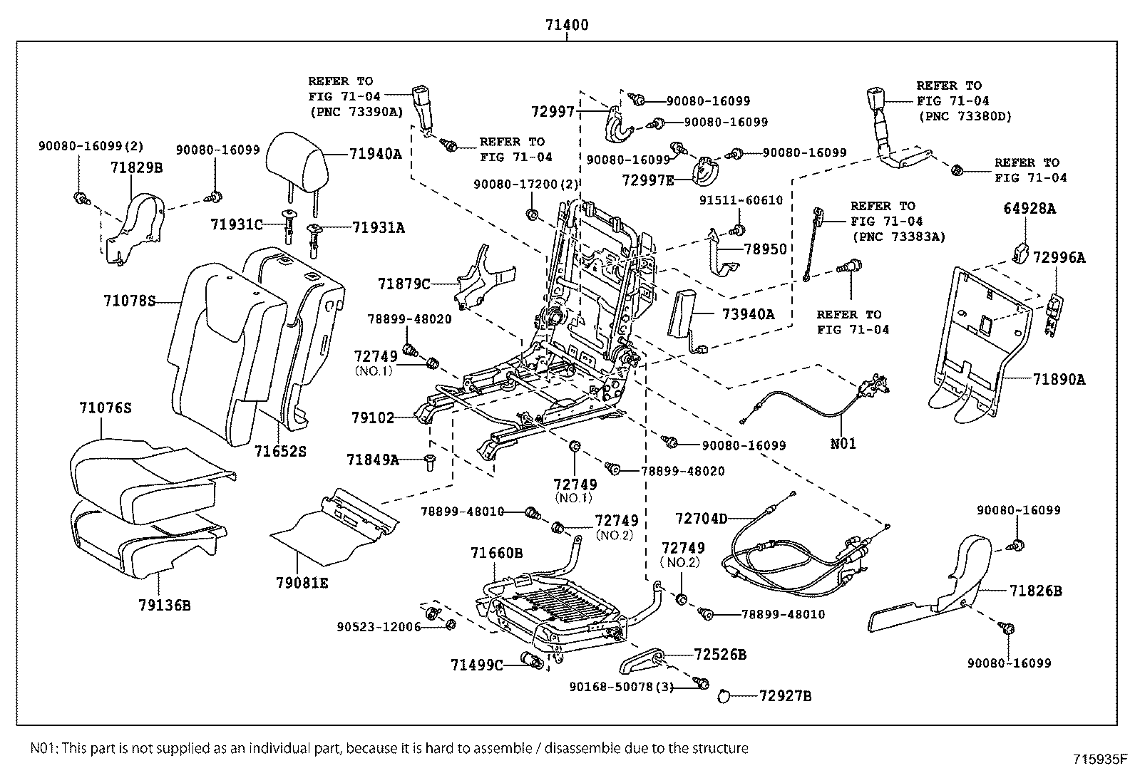 Thumbnail 6 for 71650-0E020