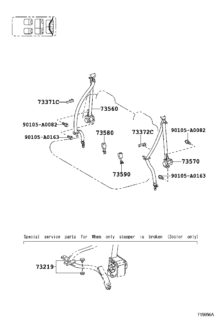 Thumbnail 3 for 73023-0R010-E0