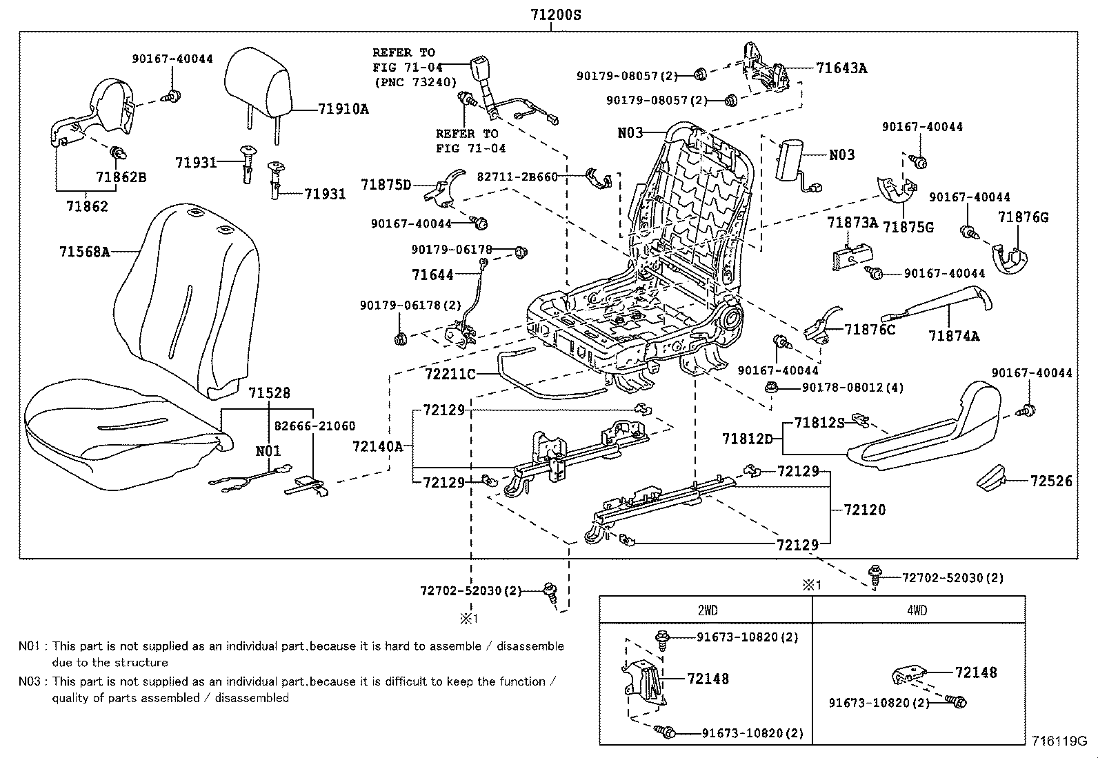 71010-52Z02-B0 SEAT ASSY, FRONT RH product image