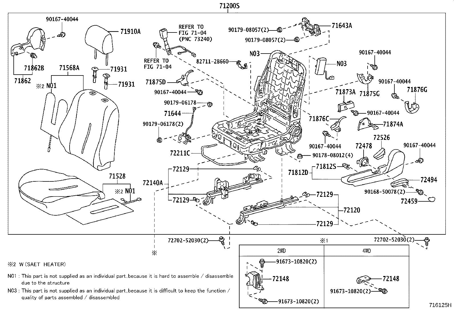 71010-52Z02-B0 SEAT ASSY, FRONT RH product image