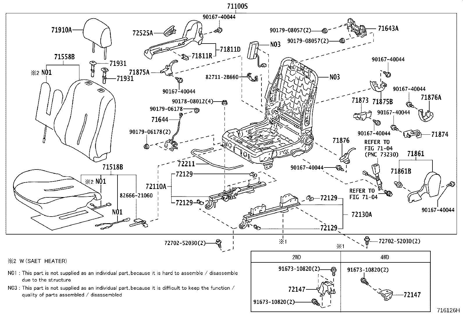 71010-52Z02-B0 SEAT ASSY, FRONT RH product image