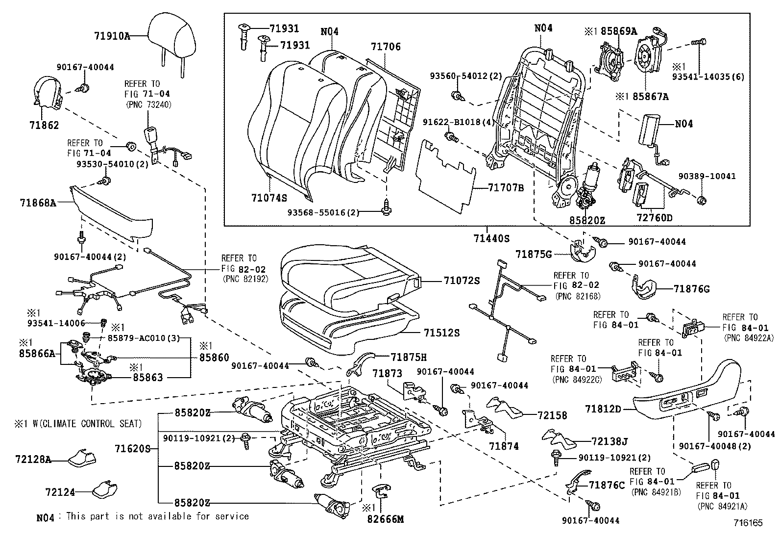 71630-06200 SPRING ASSY, FRONT SEAT BACK, RH(FOR SEPARATE TYPE) product image
