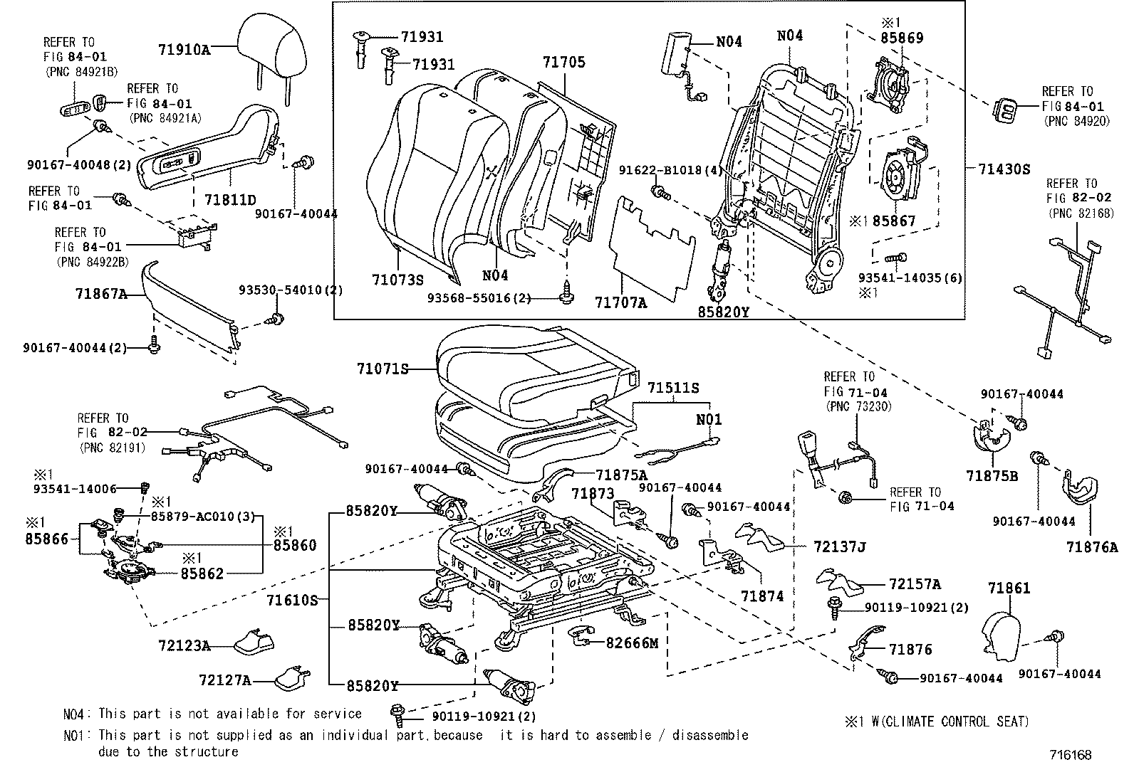 71630-06200 SPRING ASSY, FRONT SEAT BACK, RH(FOR SEPARATE TYPE) product image