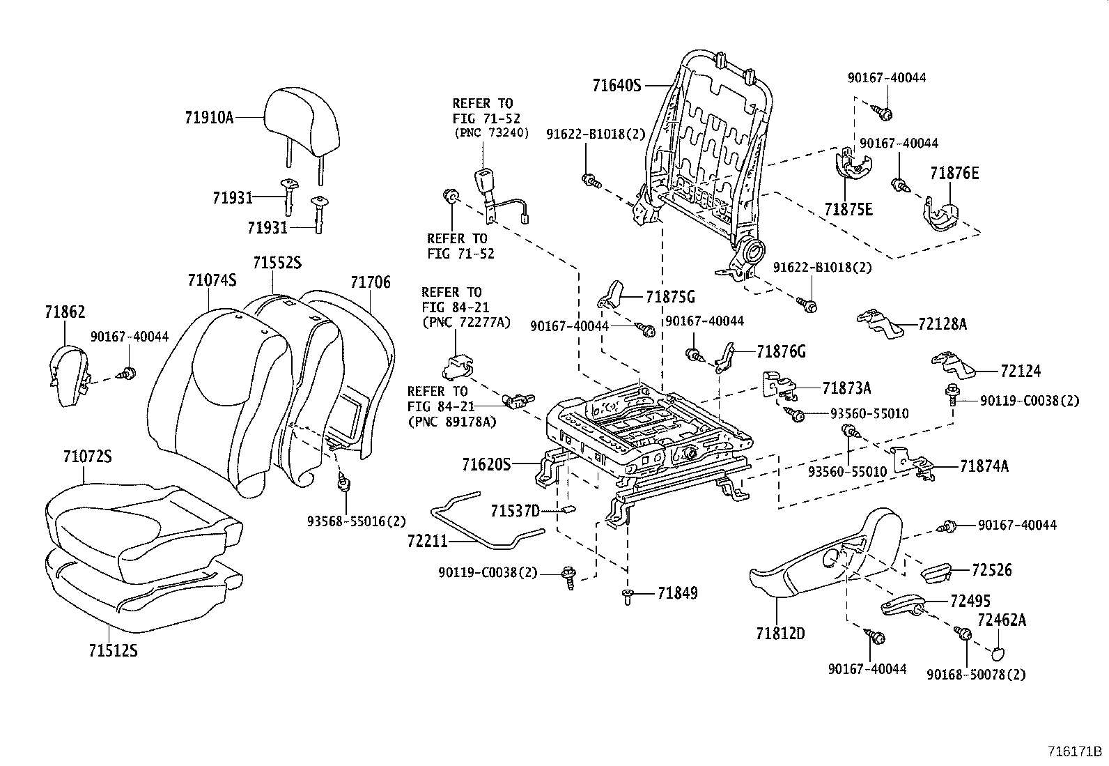 71499-0R020 DAMPER, REAR SEAT CUSHION SPRING product image