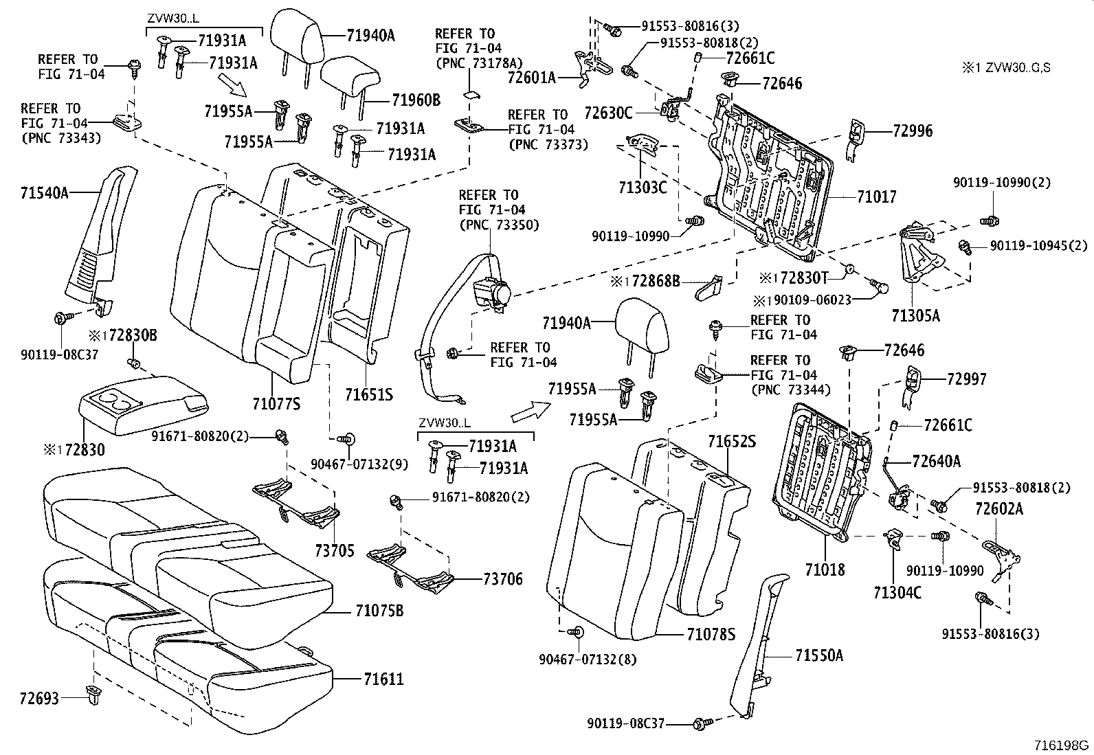Toyota 71075-47320-C2 COVER, REAR SEAT CUSHION (FOR BENCH TYPE)