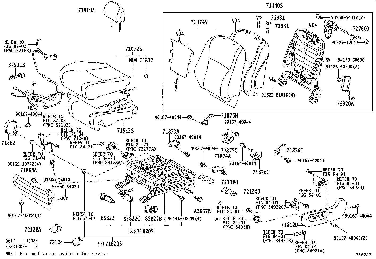 71620-0E021 SPRING ASSY, FRONT SEAT CUSHION, LH(FOR SEPARATE TYPE) product image