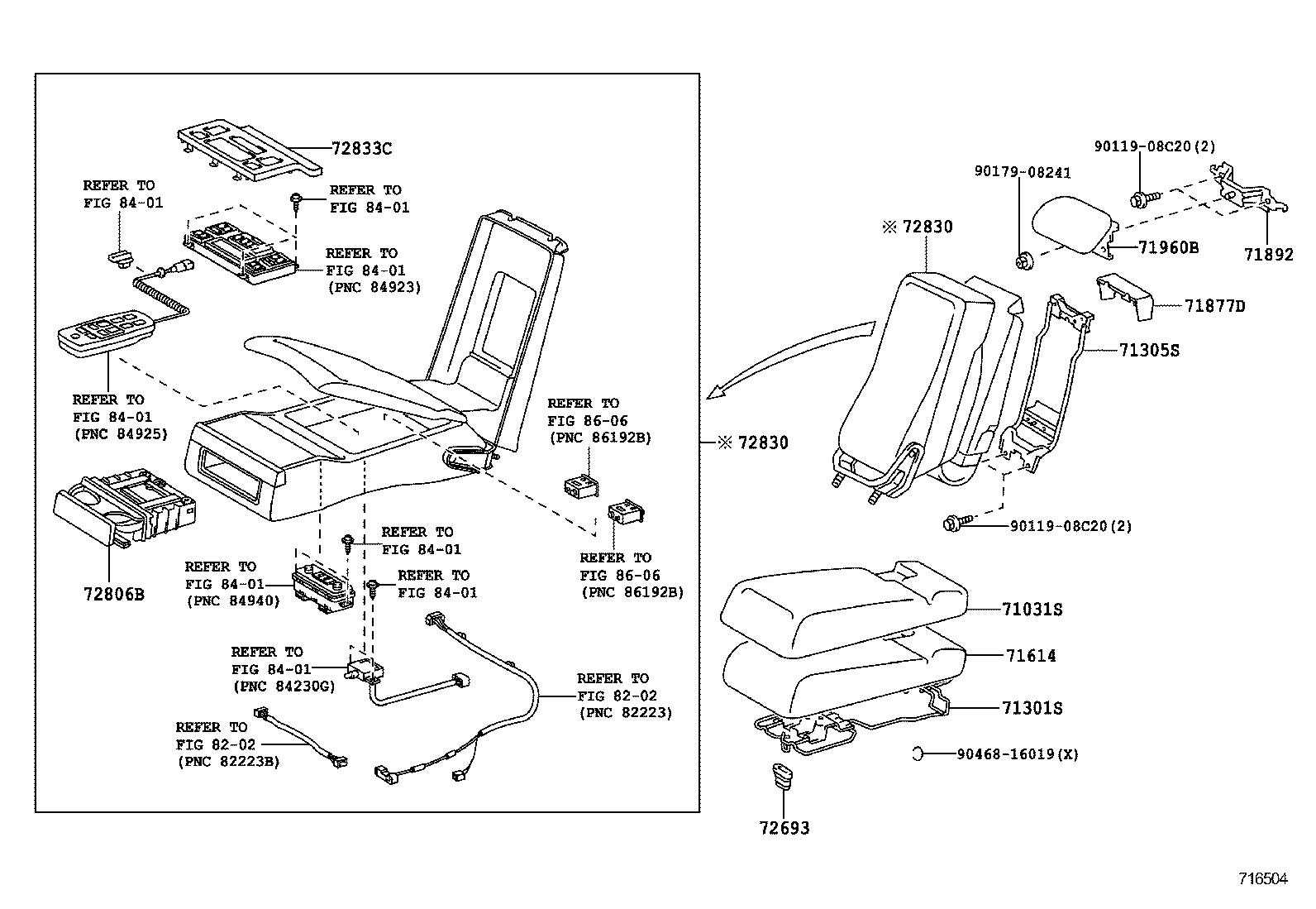 71075-50F70 COVER, REAR SEAT CUSHION, RH (FOR SEPARATE TYPE) product image
